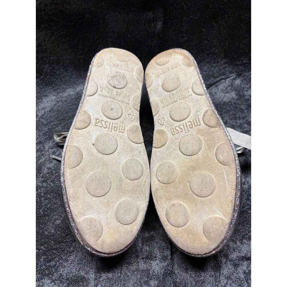 Melissa Be Disney Mickey Minnie‎ Mouse Pink Glitter Jelly Sneakers Shoes Size 3